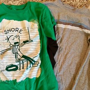 *LOT* 2 boys long sleeve casual shirts size L